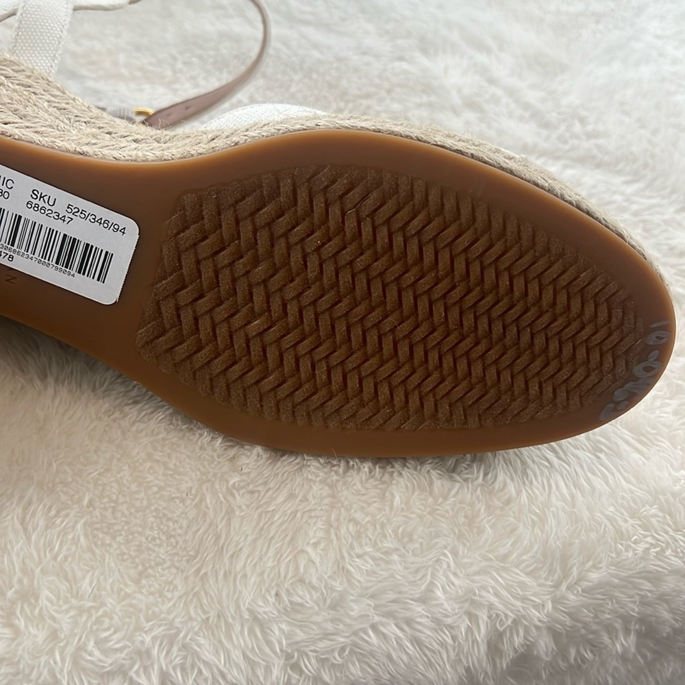Cole Haan Cloudfeel Espadrille Wedge Sandal perfect neutral sandal spring NEW - Picture 12 of 12